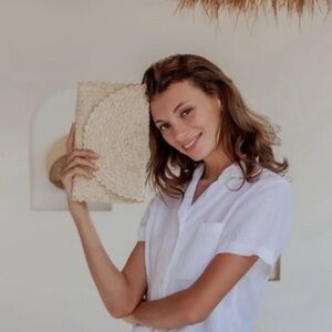 ✨ENVELOPE STRAW PURSE✨✨NATURAL